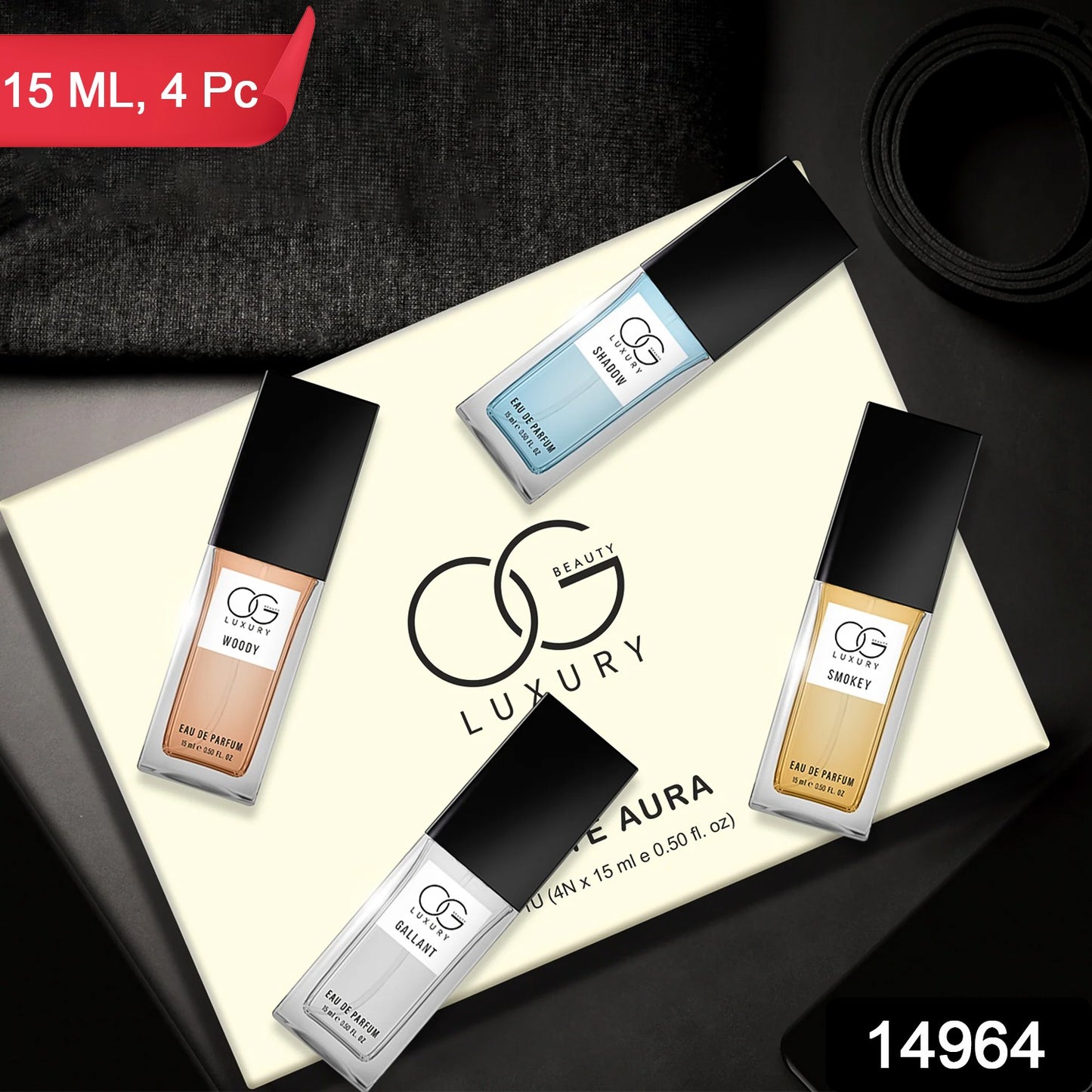 Og Luxury Perfume Gift Set Eau De Parfum Collection (15 Ml  4 Pc)