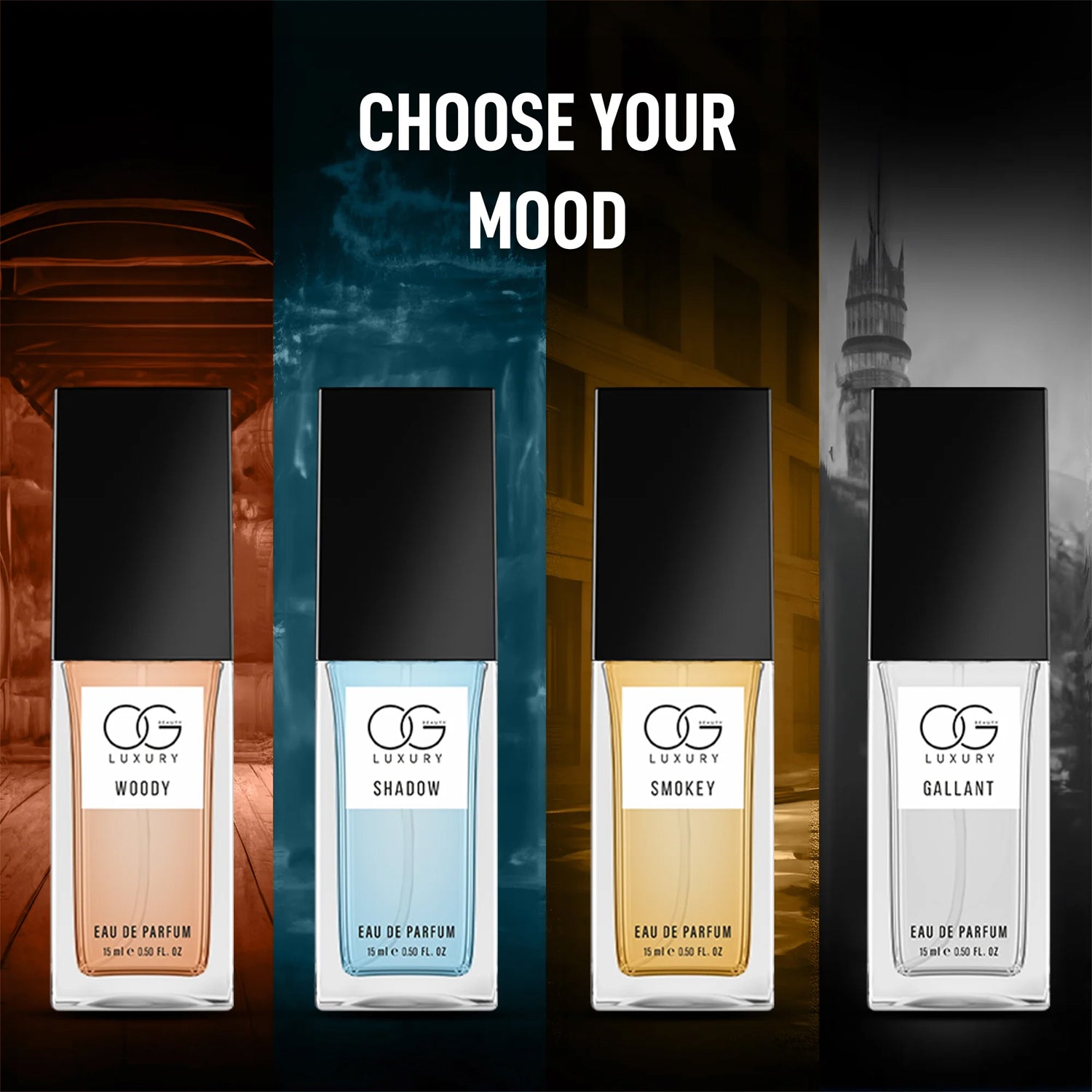 Og Luxury Perfume Gift Set Eau De Parfum Collection (15 Ml  4 Pc)